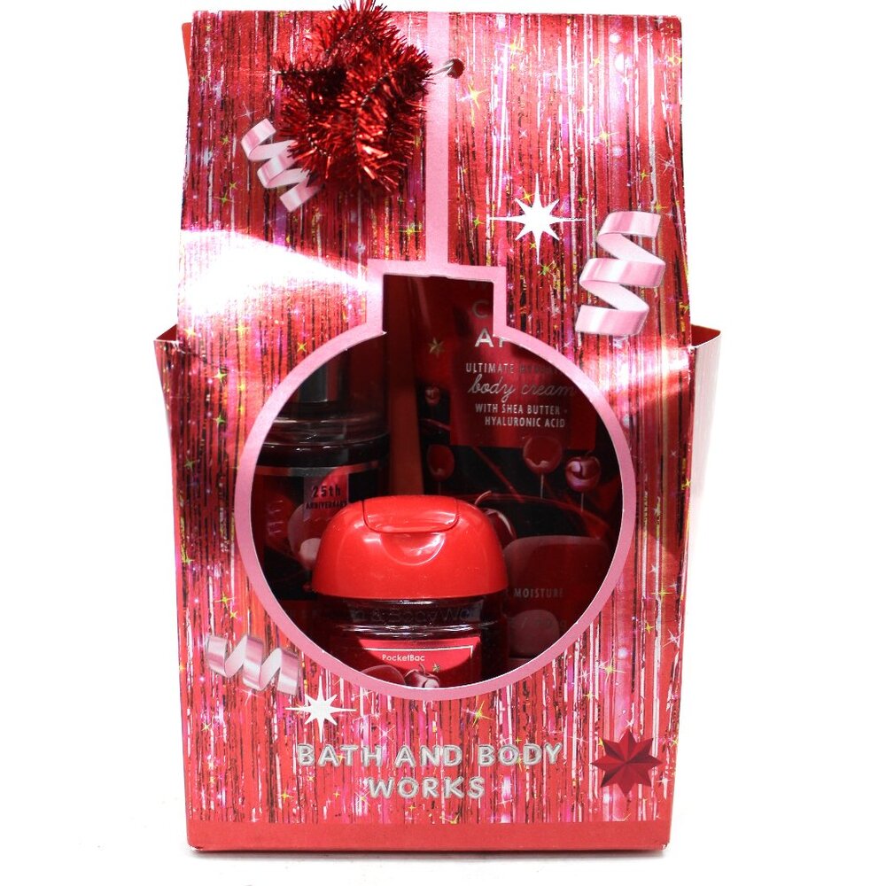 Bath & Body Works TRAVEL SIZE GIFT BOX SET 3PC NEW - Winter Candy Apple